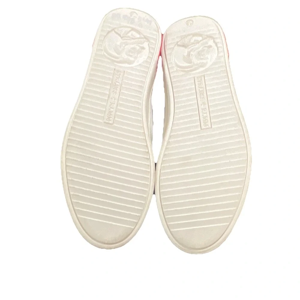 18N23/STRAUSS+RAMM The Chukka-E White Red‎ Canvas Chukka Sneakers Men's US 11.5